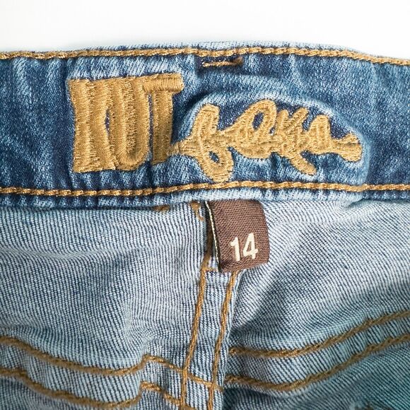 Kut From The Kloth Straight Leg Medium Wash Jeans Womens 14 ALTERED 28" Inseam - Picture 3 of 16